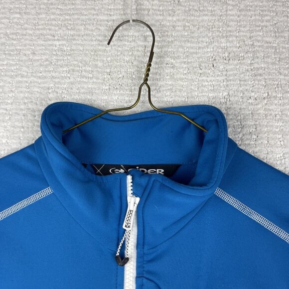 EIDER France Soft Shell Vest Light weigh Windbreaker Men's M Blue Hiking Read* - Picture 10 of 16